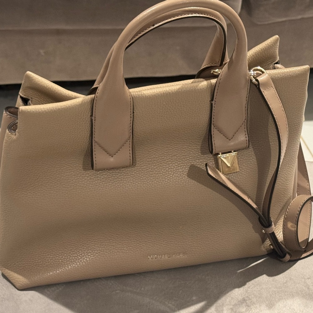 Michael Kors Beige Satchel Bag